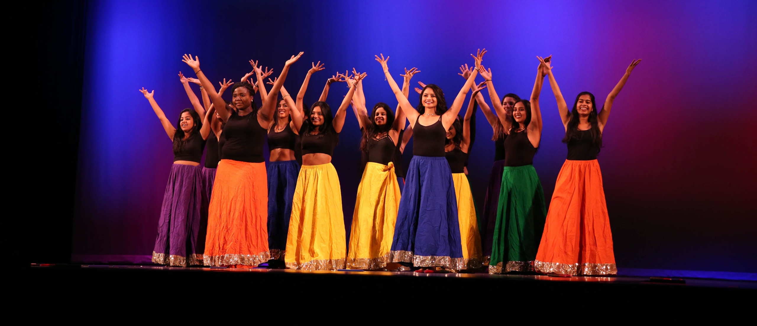 Dance students on stage