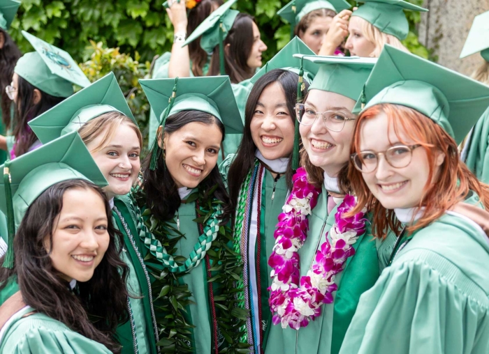 Group of Scripps graduating smiling