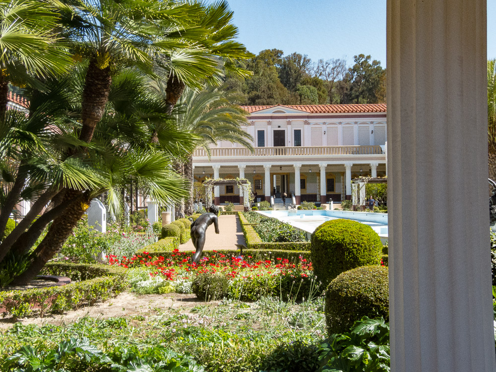 The garden at the Getty Villa