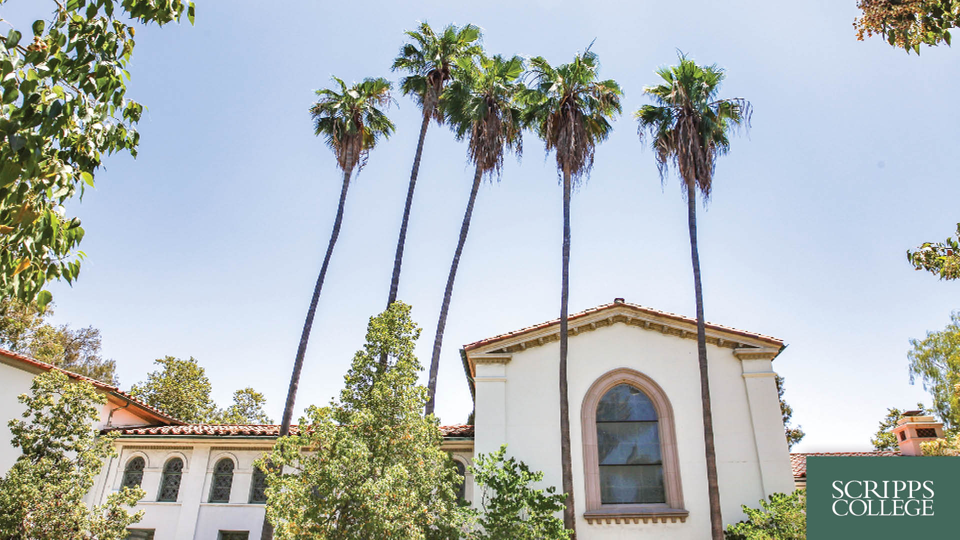 Scripps building with palm trees