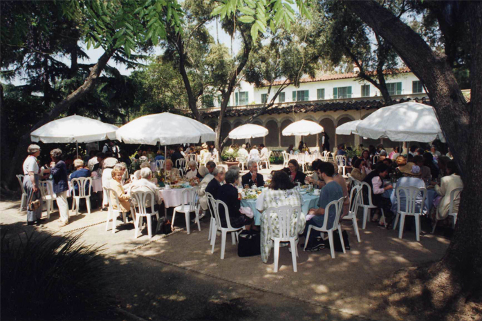 A part event in Margaret Fowler Garden