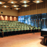 Audience seating in Boone Recital Hall