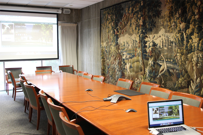 A conference room at Steele Hall