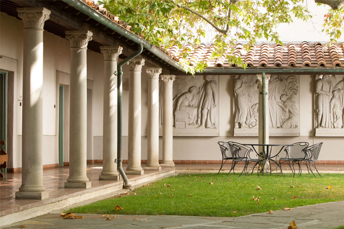 sycamore court at Scripps College
