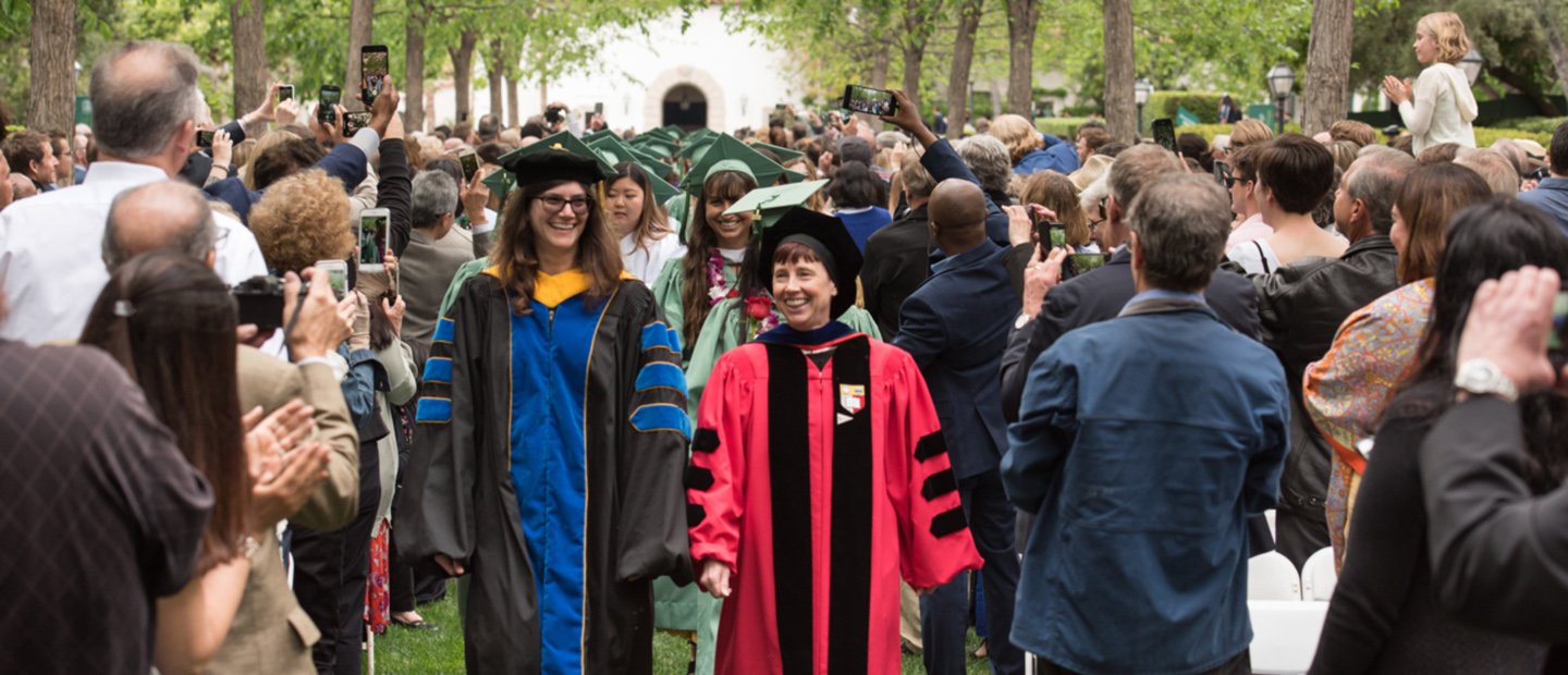 graduates walking