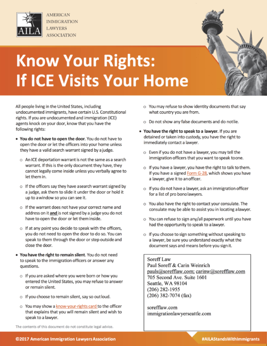 Know Your Rights - English