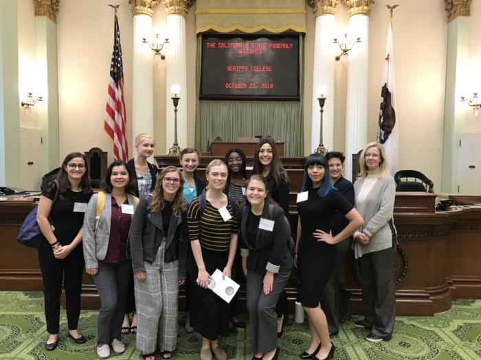 Trek students at the California State Assembly.