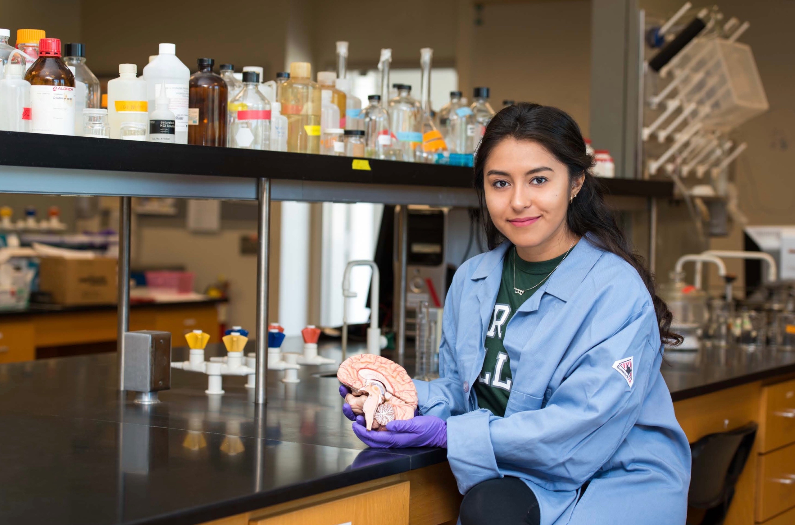 Suzette Guzman' 18, who received scholarship support through The Scripps Fund.