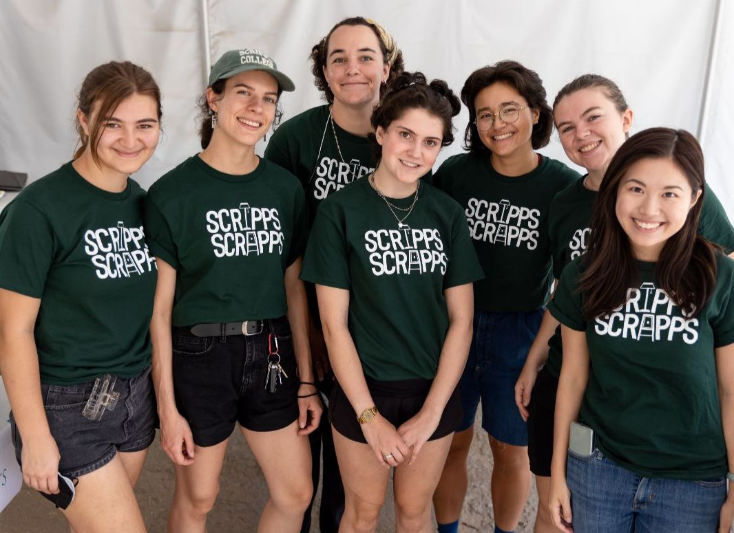 Members of Scripps Scrapps, a sustainable effort at Scripps