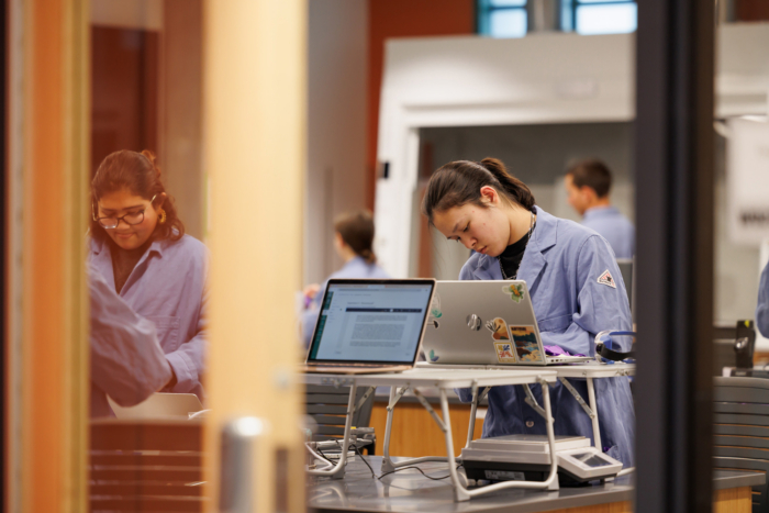 Students in the lab
