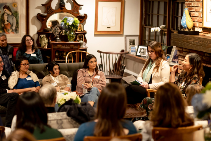 Pop-up event at alums home