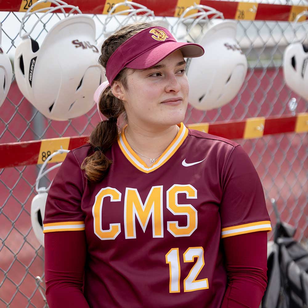 Image of CMS softball player