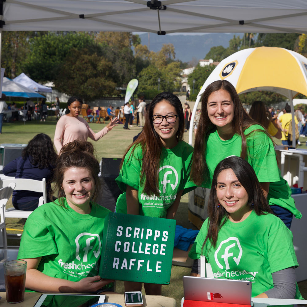 Scripps College students hosting fresh check