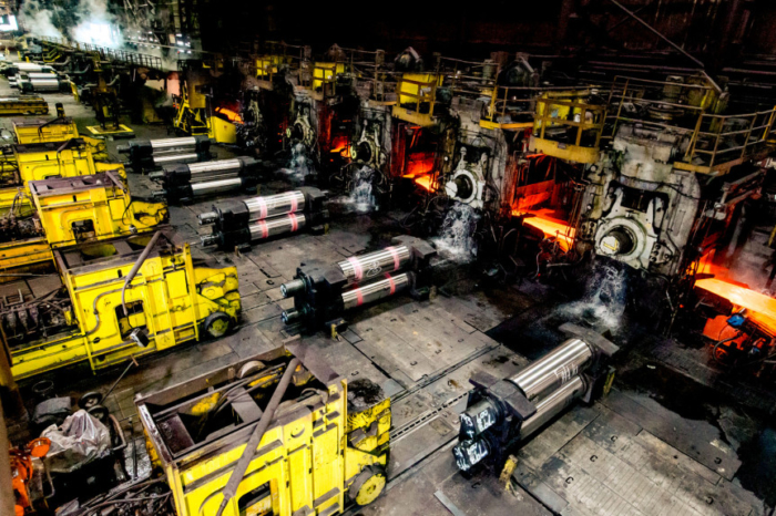 Steel factory image
