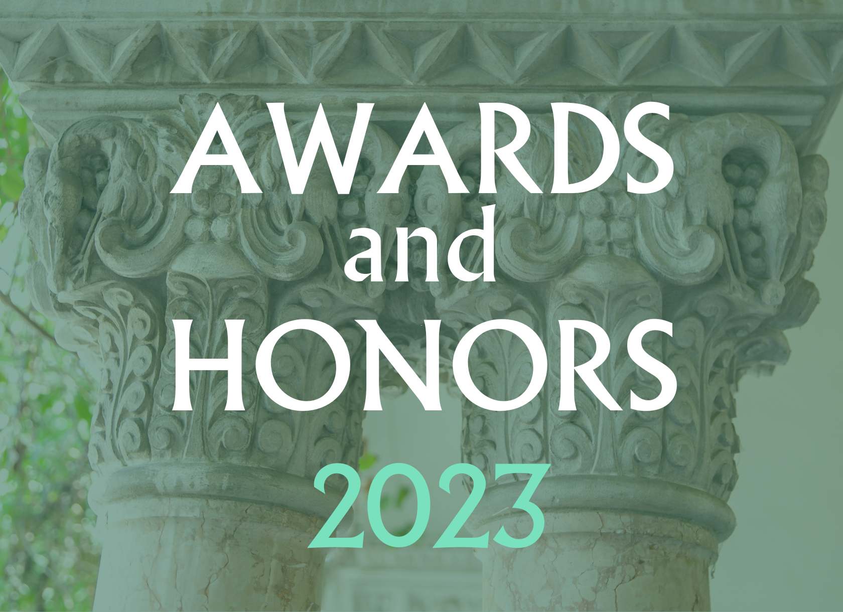 Awards and Honors 2023 graphic