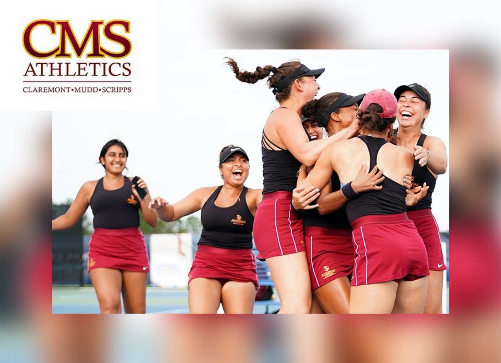 CMS Athenas tennis celebrates their NCAA Division III title