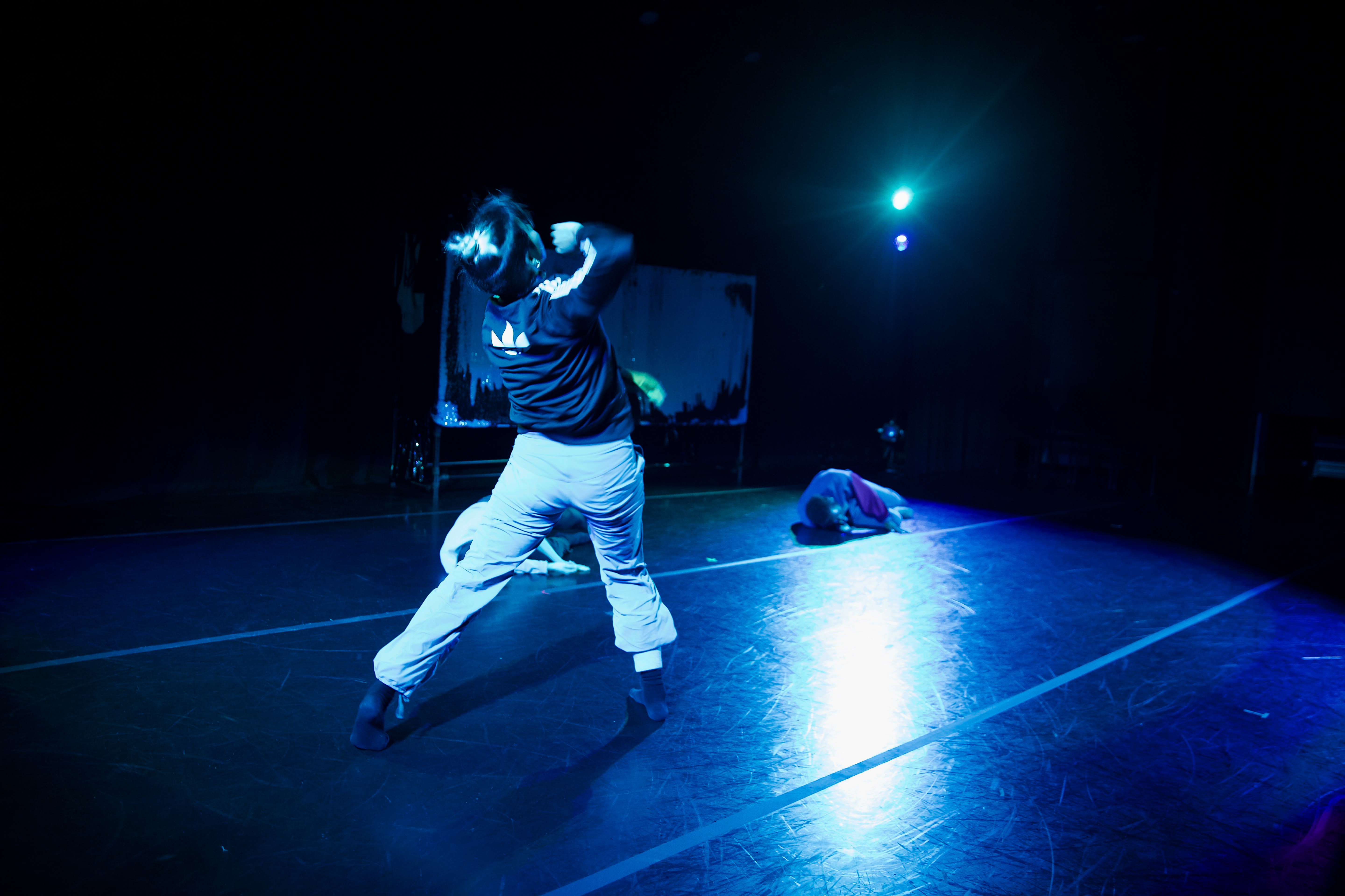 A person performing dance on stage.