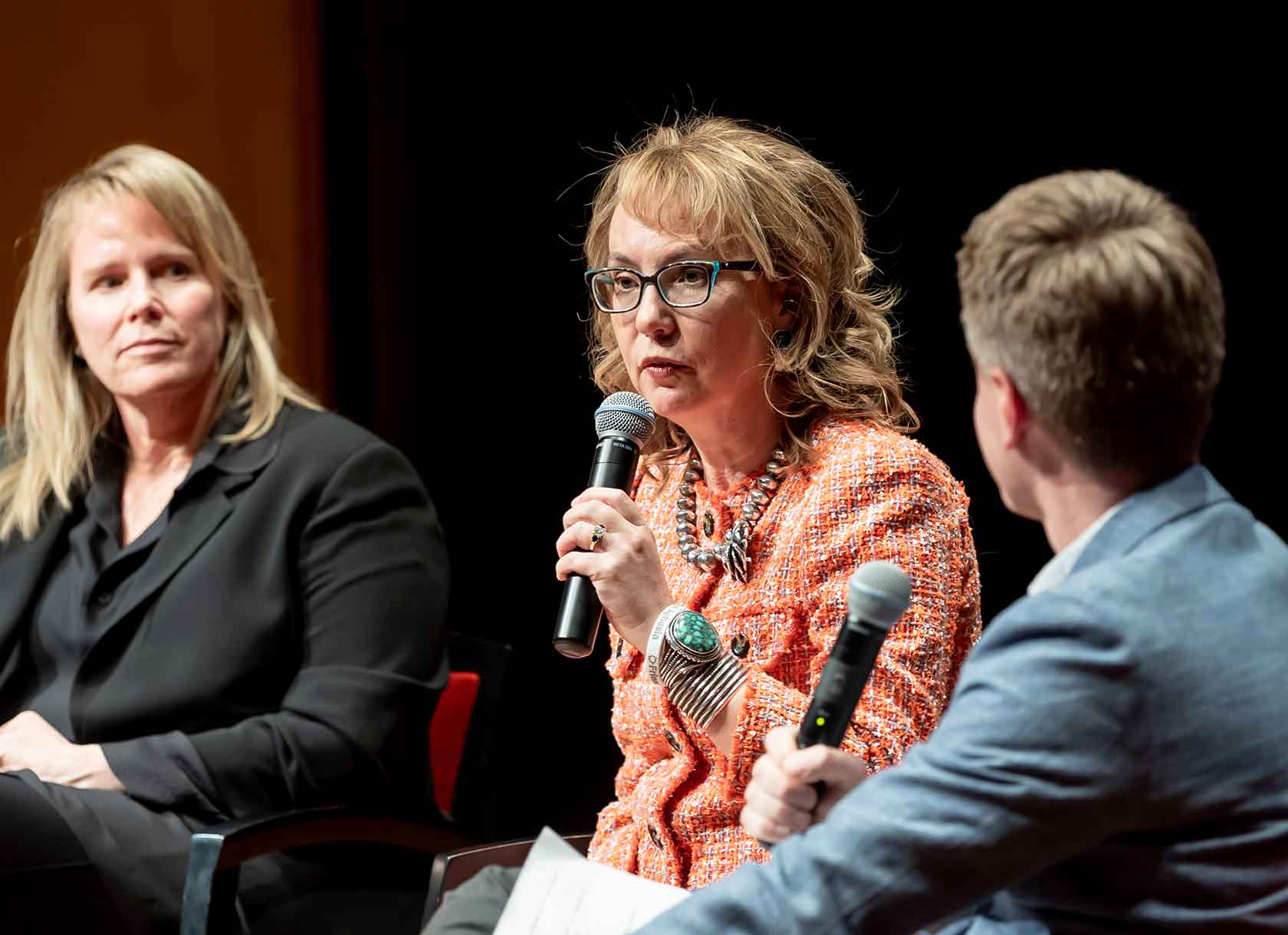 Gabby Giffords '93 speaks at Scripps College in February 2023