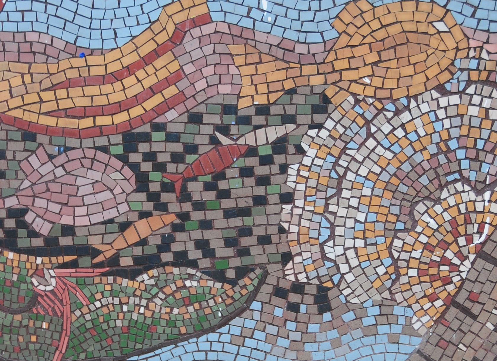Seal Court mosaic tiles