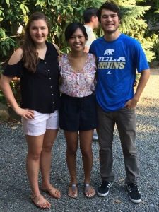 Mara Falahee '16 (left) on her internship in Seattle