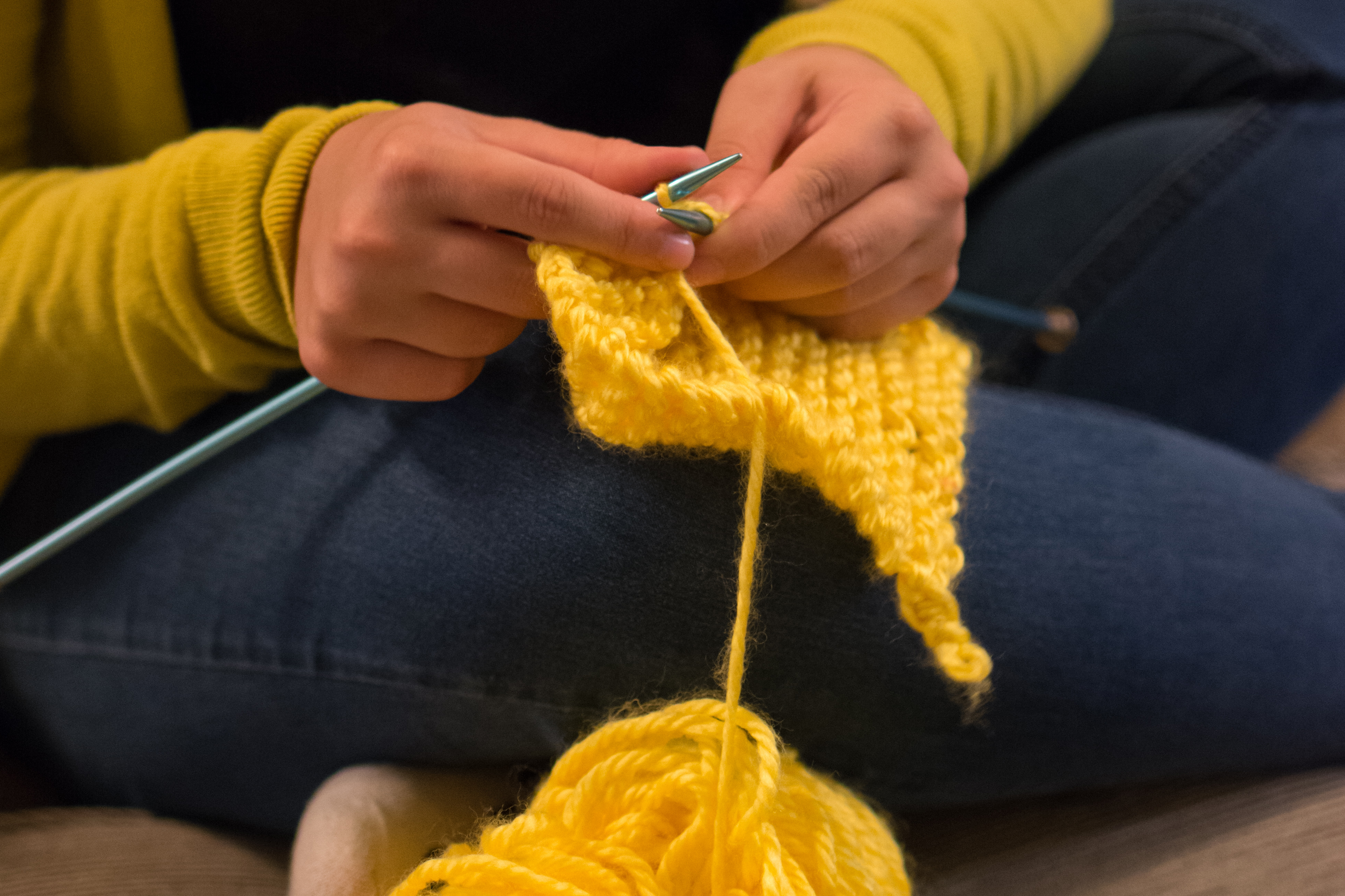Knitting Close up