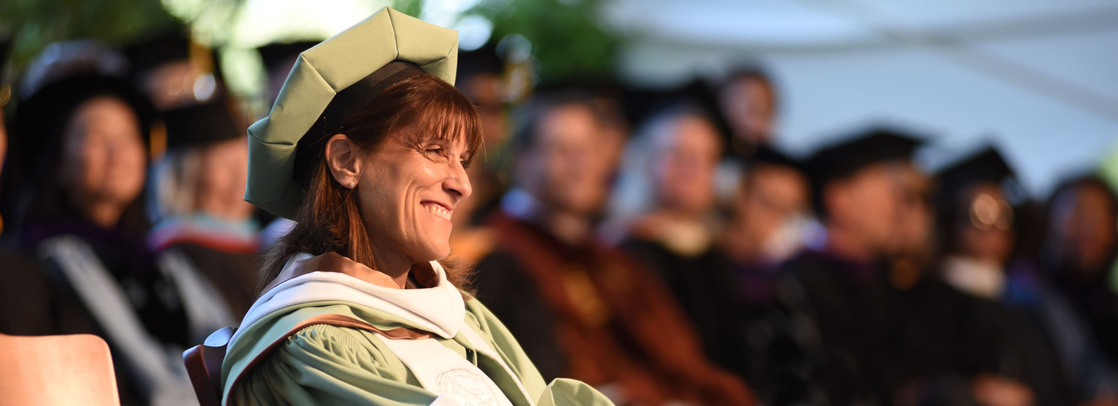 Image of Amy Marcus Newhall at commencement ceremony