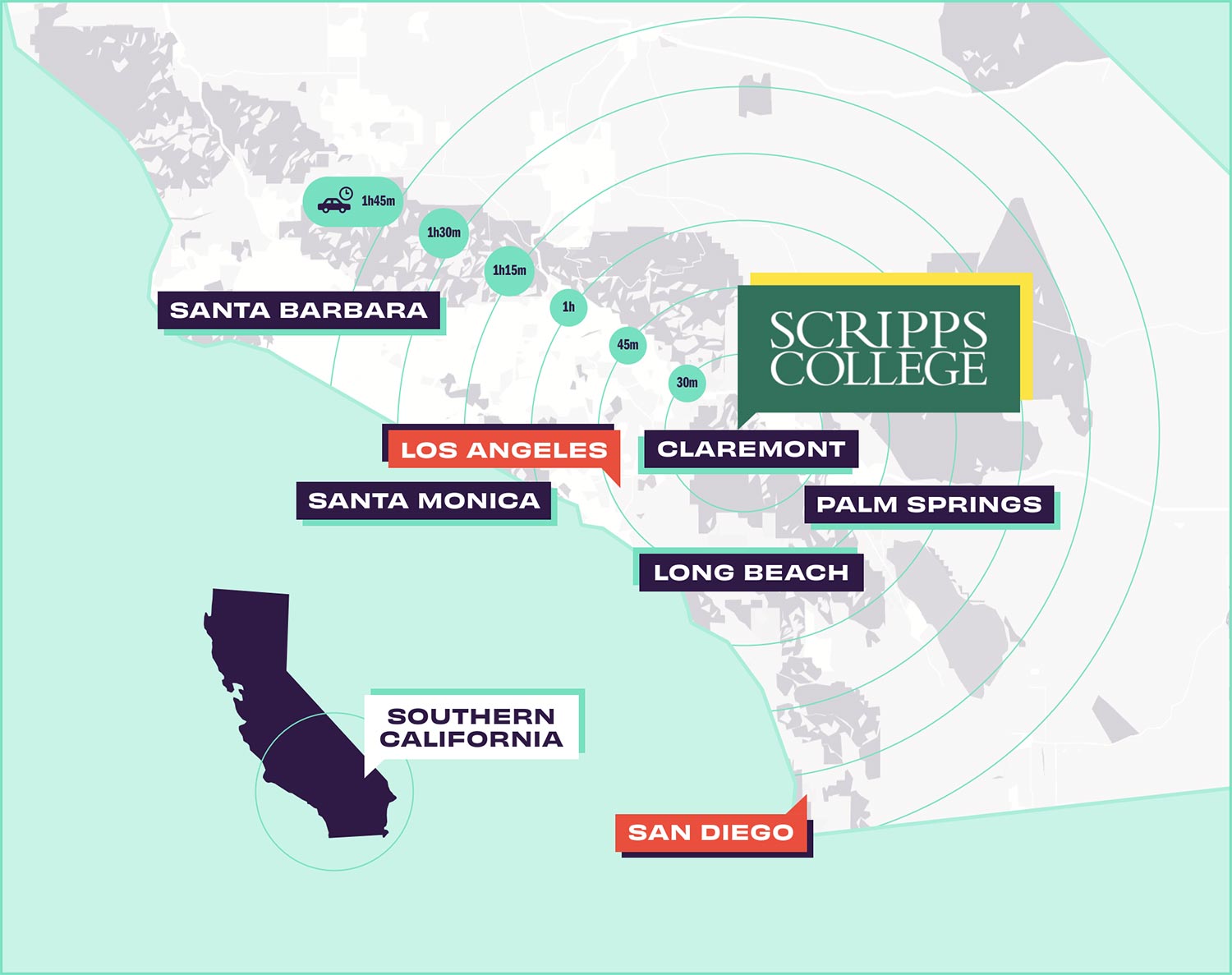 Map of southern california